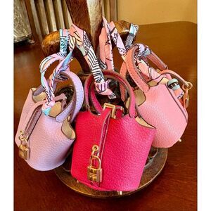 MICRO MINI BUCKET BAG CHARMS - NWOT Lot of 3 Micro Mini Bucket Bag Charms.